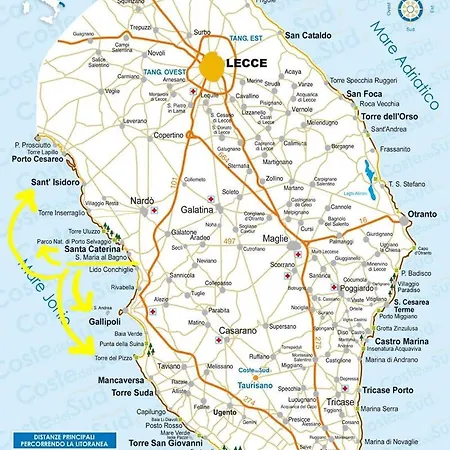 펜션 Stella, Salento, 7 Posti Letto 나르도